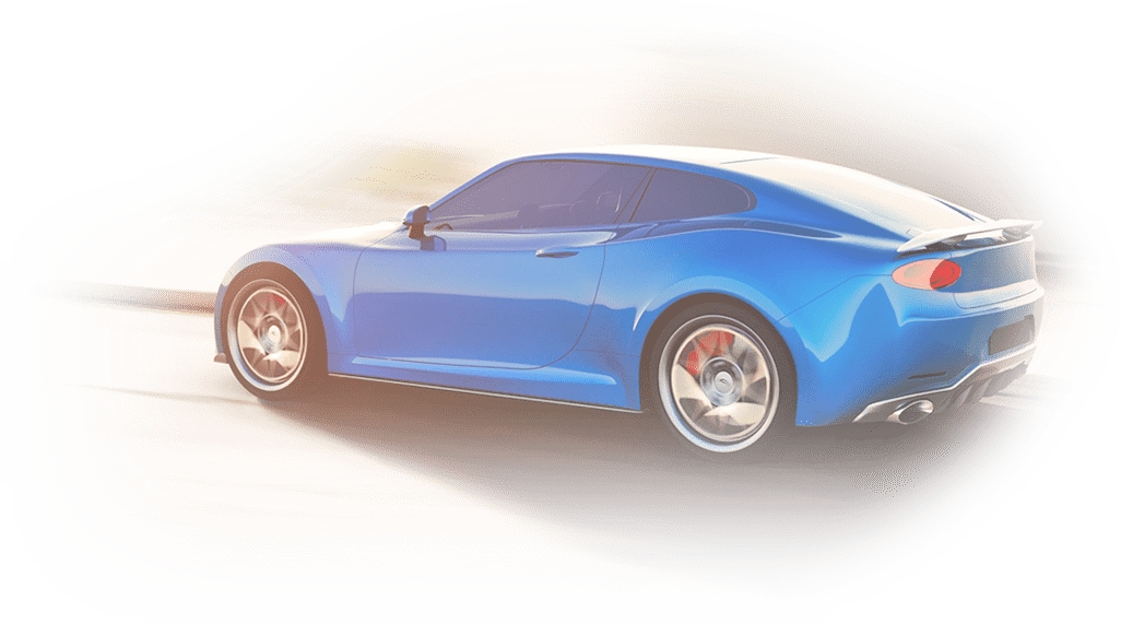 A Blue Car for rent from Soleil Car Rental in Vlore